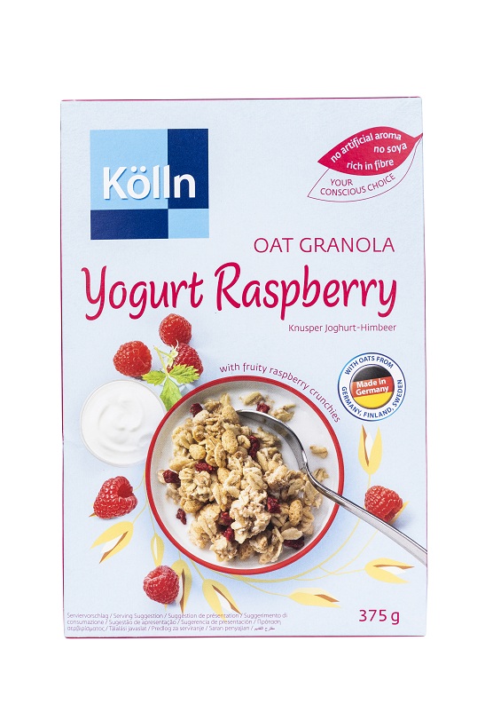 Kolln Muesli Crunchy Yogurt &amp; Raspb. &amp; Oats - 375g